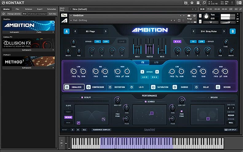 Capture breathtaking emotion and deep intensity with Sound Yeti Ambition virtual instrument powered by the free Kontakt and tell your story with a sound like never before.