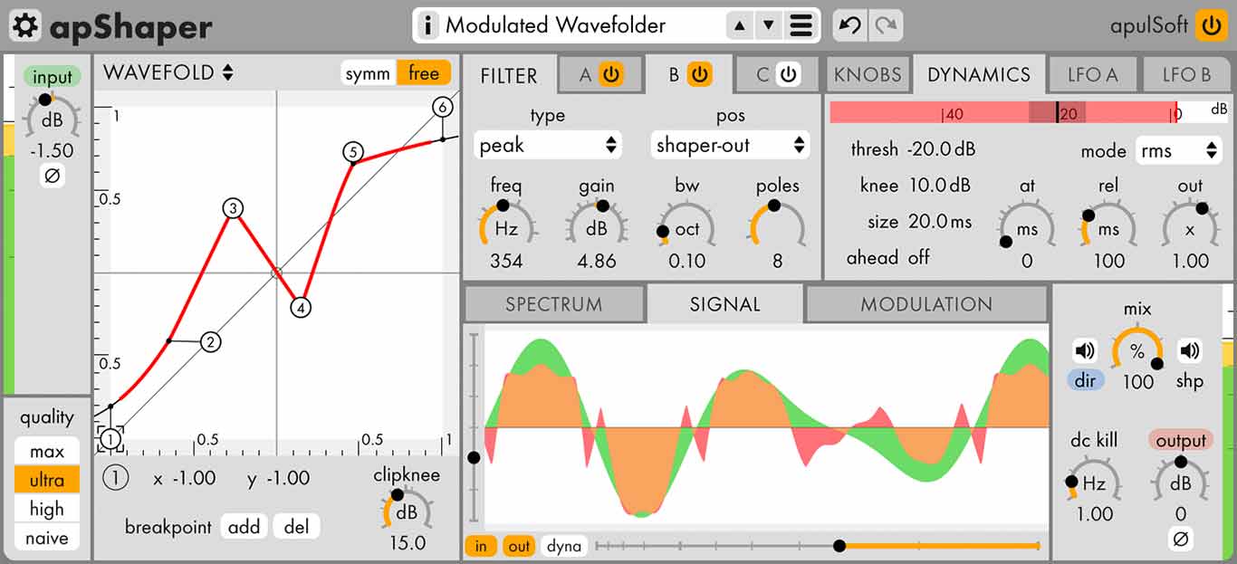 Publisher: apulSoft Product: apShaper Version: 1.1.0 Formats: VST2, VST3, AU Requirements: Mac OS X 10.7 or newer, Window Vista or newer Free Download (18 MB)