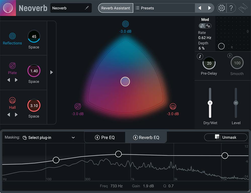 Publisher: iZotope Product: Neoverb Version: 1.0.0 - R2R Formats: AAX, VST3, VST Requirements: Windows 8 - Windows 10 Free Download (29 MB)