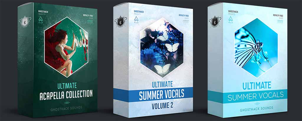 Ghosthack's Ultimate Vocal Bundle includes 900 acapella, ad-libs, phrases, vocal loops, and one-words. All vocals are 100% free to download!