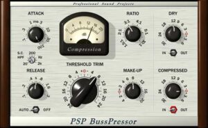 Publisher: PSPaudioware Product: PSP BussPressor Version: 1.1.0-R2R Formats: VST, AAX Requirements: Windows x32 or x64 (7, 8, or 10)
