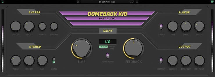 Publisher: Baby Audio Product: Comeback Kid Version: 1.1.1-FLARE Formats: VST, VST3, AU, AAX Requirements: Mac OS 10.7 and up including Catalina and Big Sur. PC Windows 7 and up