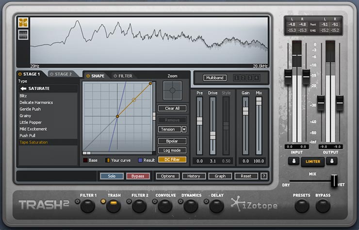 Publisher: iZotope Product: Trash 2 Version: 2.0.5dn-MORiA Formats: AU, VST, VST3, AAX, DPM Requirements: Mac: OS X 10.8.5 Mountain Lion–macOS 10.15 Catalina