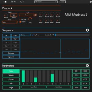 Publisher: Midi Madness Software Product: Midi Madness 3 Version: 3.0.5 Formats: VST/AU Platform: Windows Vista or later/ Mac OS X Lion 10.7 or later