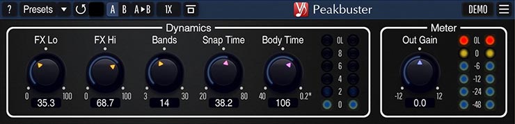Publisher: Voxengo Product: Peakbuster Version: 1.0 Patched-FLARE Formats: AU/AAX/VST