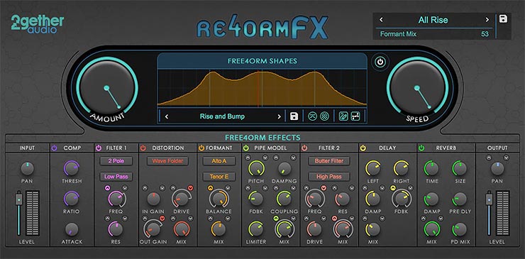 Publisher: 2getheraudio Product: RE4ORM FX Version: 1.1.0.5931-R2R Format: VST/AAX Requirements: Windows 7 or later