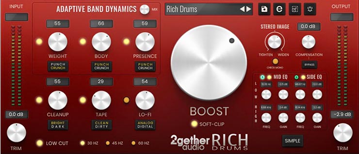 Product: RICH Drums Version: 1.0.1.8840-R2R Format: VST/AAX Requirements: Windows 7 or later
