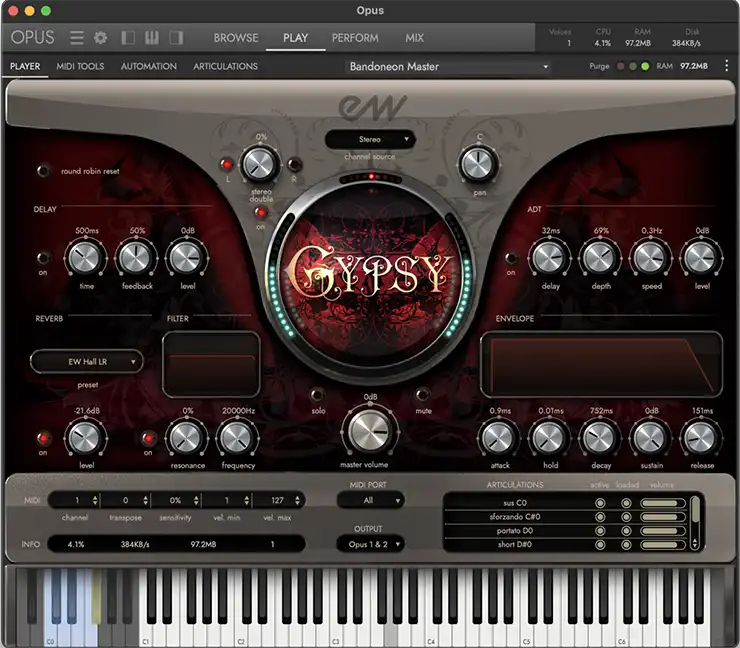Publisher: EastWest
Product: Gypsy
Version: 1.0.6-R2R
Requirements: You need R2R PLAY/OPUS release to use this library