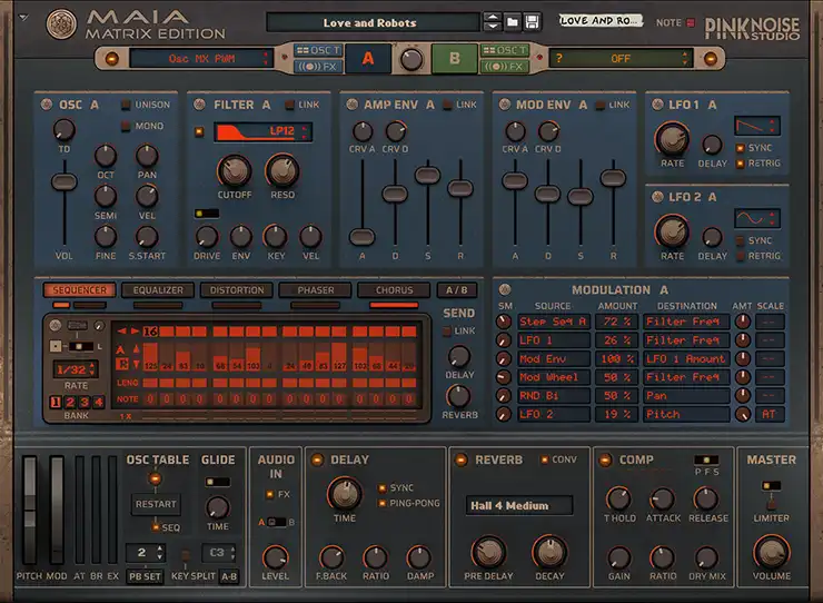 Publisher: Reason Studios & PinkNoise Studio Product: Maia Matrix Edition Version: 2.5.1-DECiBEL Format: Reason Rack Extension Requirements: You need R2R Reason release and TEAM R2R Reason Rack Extension Cache Builder