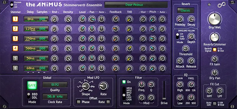 Publisher: Reason Studios & Jiggery-Pokery Sound
Product: The Animus Shimmerverb Ensemble
Version: 1.0.6-DECiBEL
Format: Reason Rack Extension
Requirements: You need R2R Reason release and TEAM R2R Reason Rack Extension Cache Builder