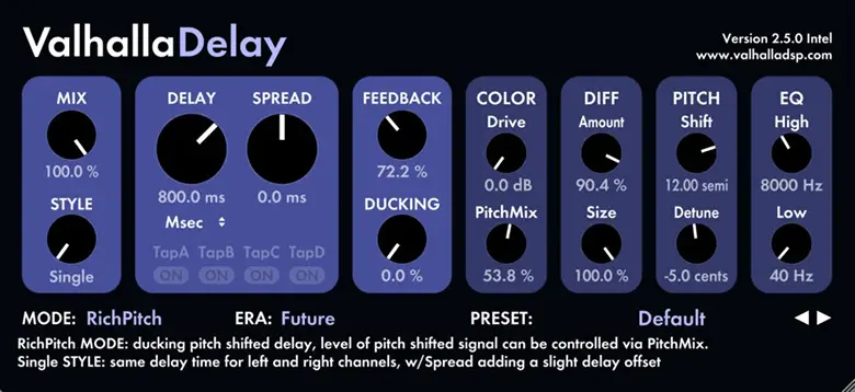 Read more about the article Valhalla DSP ValhallaDelay v2.5.0 [WiN]