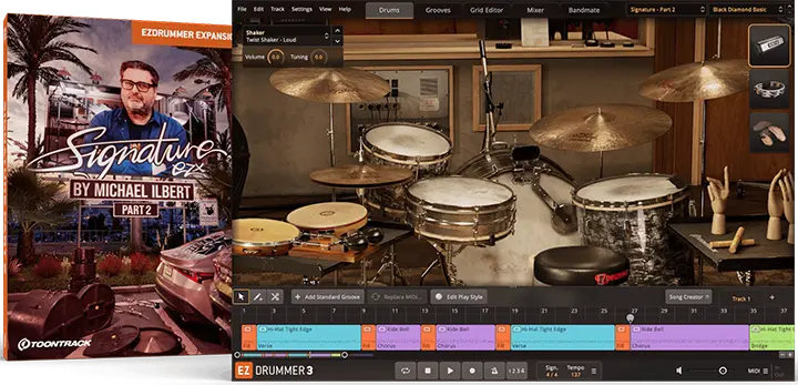 Publisher: Toontrack
Supplier: P2P
Product: Signature – Part 2 EZX
Format: EZX expansion
Requirements: EZdrummer 3 or Superior Drummer 3