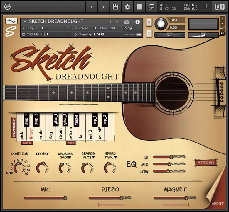 Read more about the article Sketch Samples Sketch Dreadnought [KONTAKT]